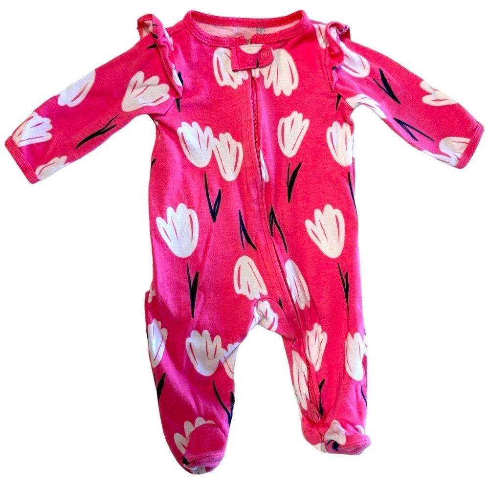 5/$30 Carter’s 3 Month Baby Girl Footies Sleep & Play